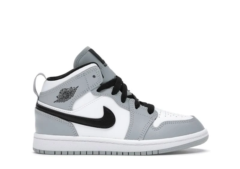 Jordan 1 Mid Light Smoke Grey (PS)