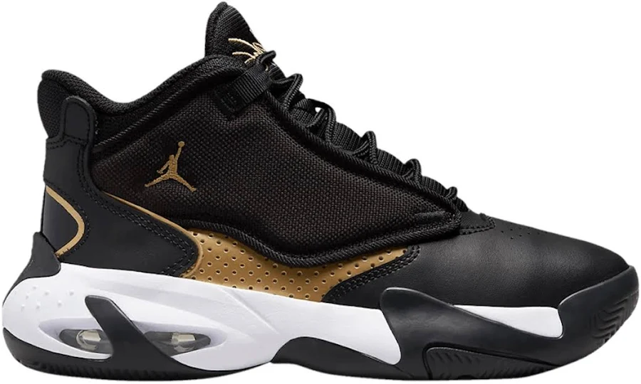(Grade School) Air Jordan Max Aura 4 'Black Metallic Gold' DQ8404-071 US 5.5Y