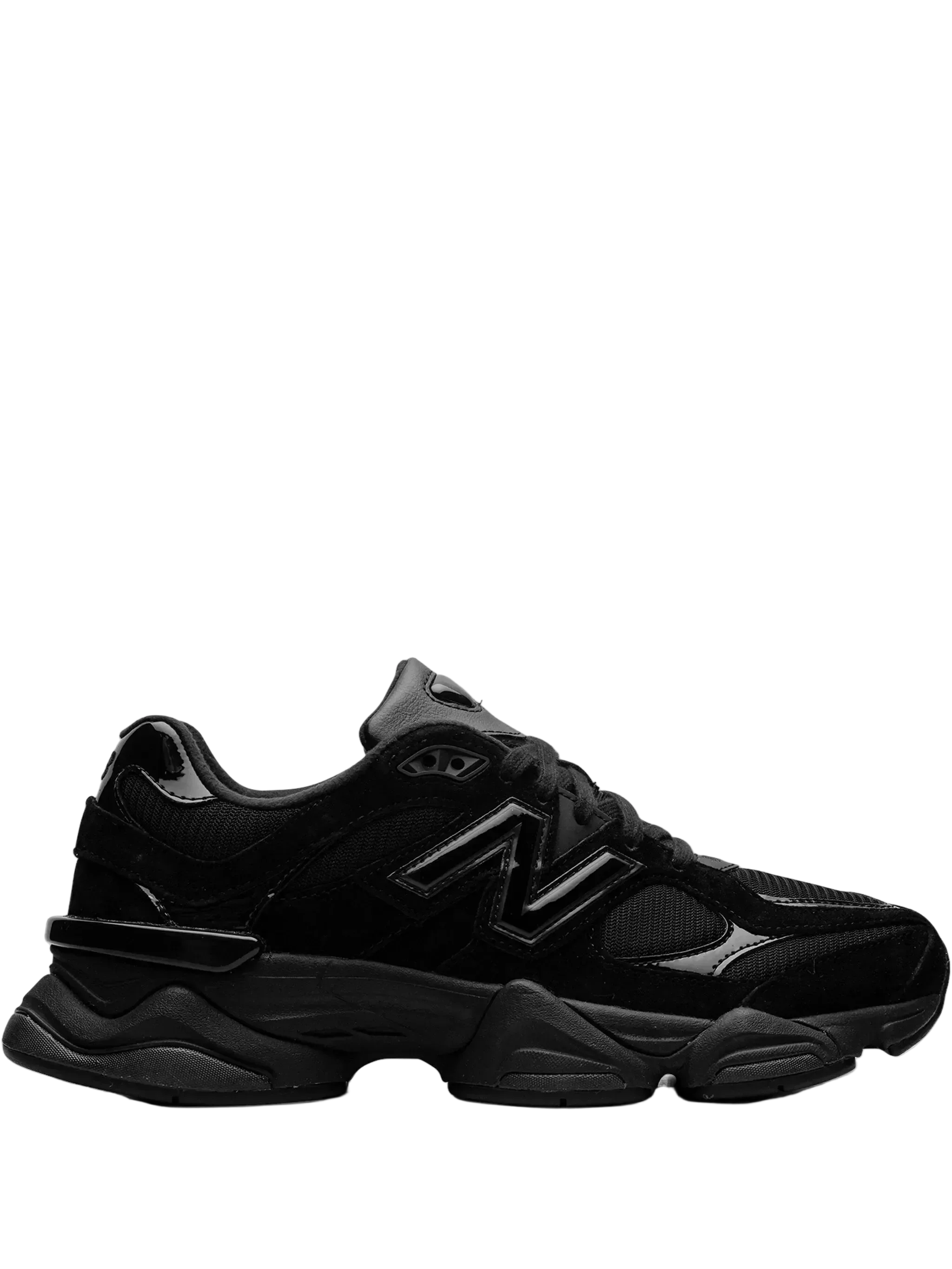 New Balance 9060 "Triple Black Patent" sneakers
