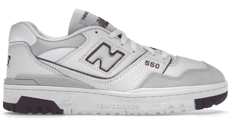 New Balance 550 Summer Fog Burgundy