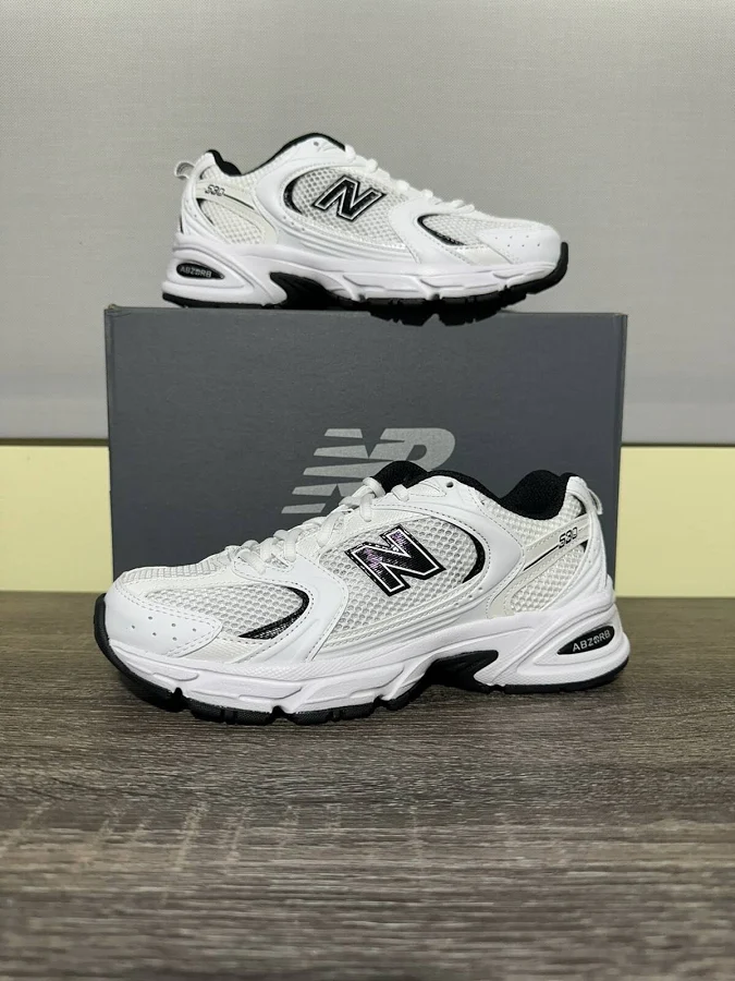 Men's - Balance 530 Mr530ewb "white Black"