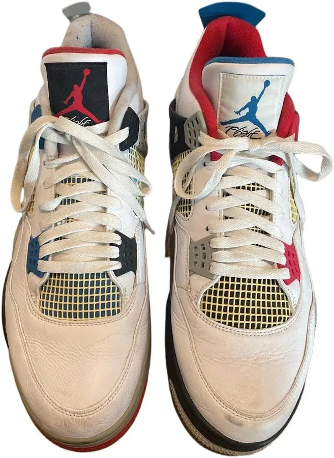 Jordan 4 Retro What The Trainers White Leather Size 15 US