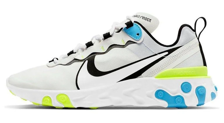 Nike Men's React Element 55 Fury Volt' - Blue - Low-top sneakers - 7.5
