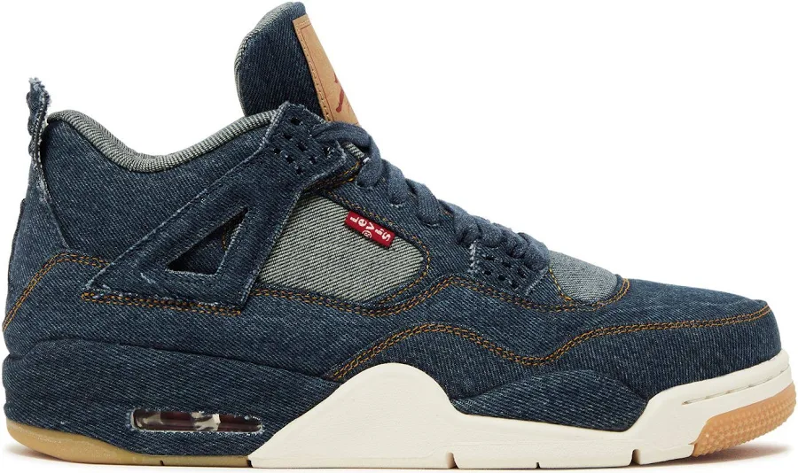 Levi's x Air Jordan 4 Retro 'Denim' | Blue | Men's Size 8