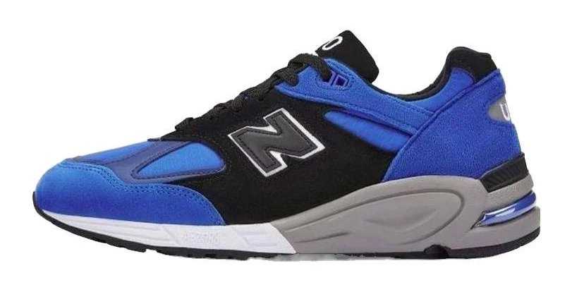 New Balance 990v2 Made In Usa Athletic Men Sneakers - Black/blue/white