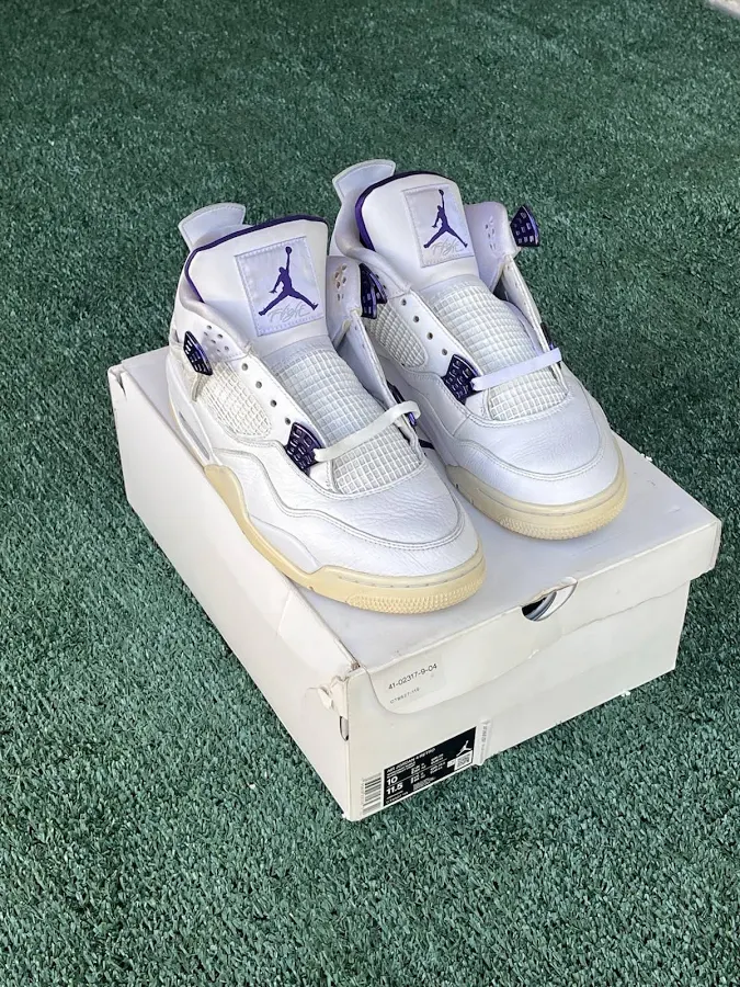 Jordan 4 Purple Metallic Colorway