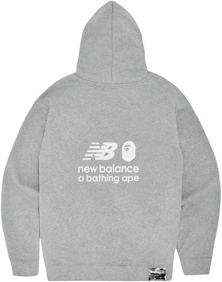 A Bathing Ape X New Balance Men Hoodie - Grey