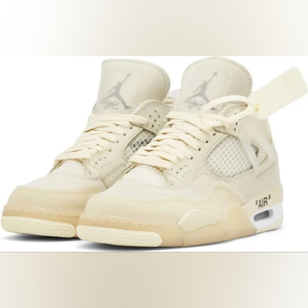 Off-White x Wmns Air Jordan 4 Retro SP 'Sail