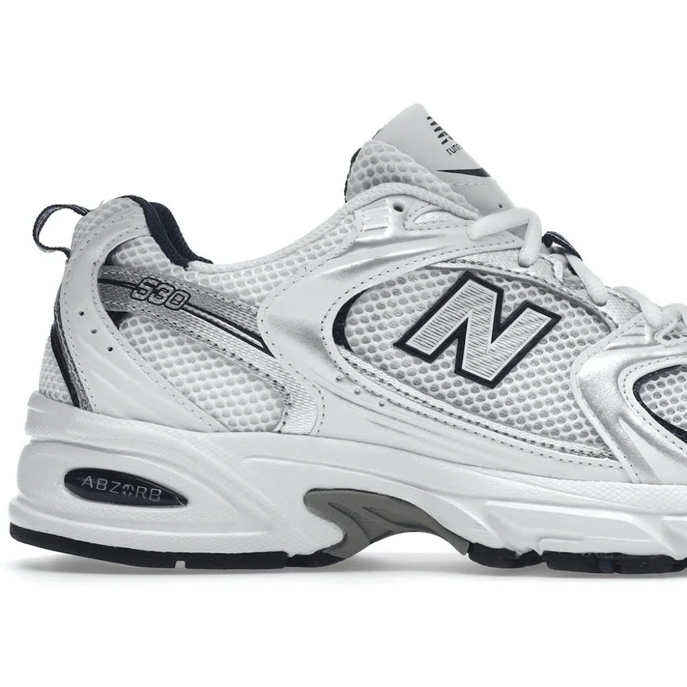 New Balance 530 White Silver Navy