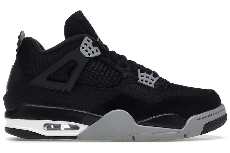 Air Jordan Men 4 Retro SE Black Canvas