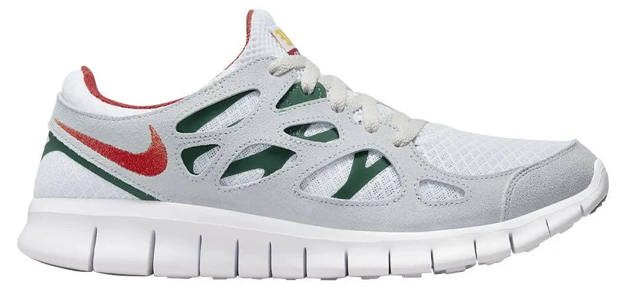 Nike Free Run 2 Men Grey Cinnabar Gorge Green