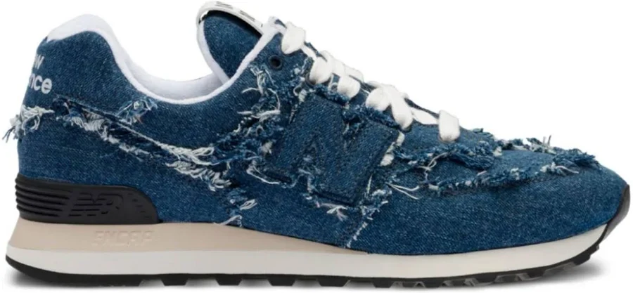 New Balance x Miu Miu 574 Denim Sneakers