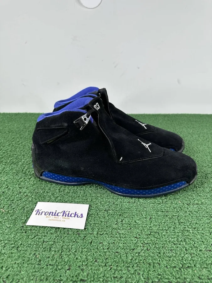 Size 13 - Air Jordan 18 Retro 2018 Black Sport Royal