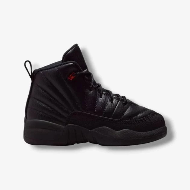 Jordan 12 Retro PS Black Varsity Red Pre School Sizes 151186-003