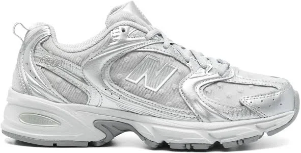 New Balance - 530 "Silver Metallic Raincloud Polka Dots" - unisex - Mesh/Fabric/Calf Leather/Rubber - 12 - Grey