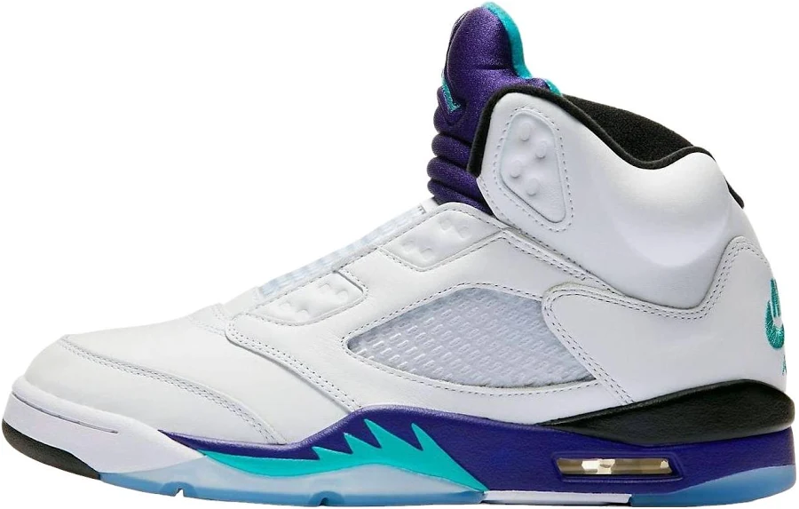 Jordan 5 Retro Nrg "fresh Prince - White/new Emerald-grape Ice-black
