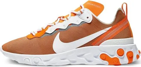 Nike - React Element 55 lace-up sneakers - men - Fabric/Fabric/Rubber - 8.5 - Orange