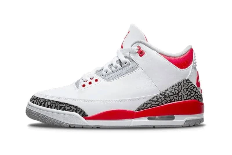 Air Jordan 3 OG Fire Red DN3707-160 Basketball Sneakers