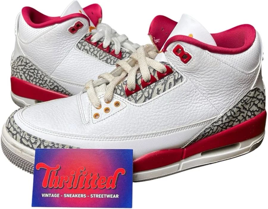 Air Jordan Mens 3 Retro "Cardinal