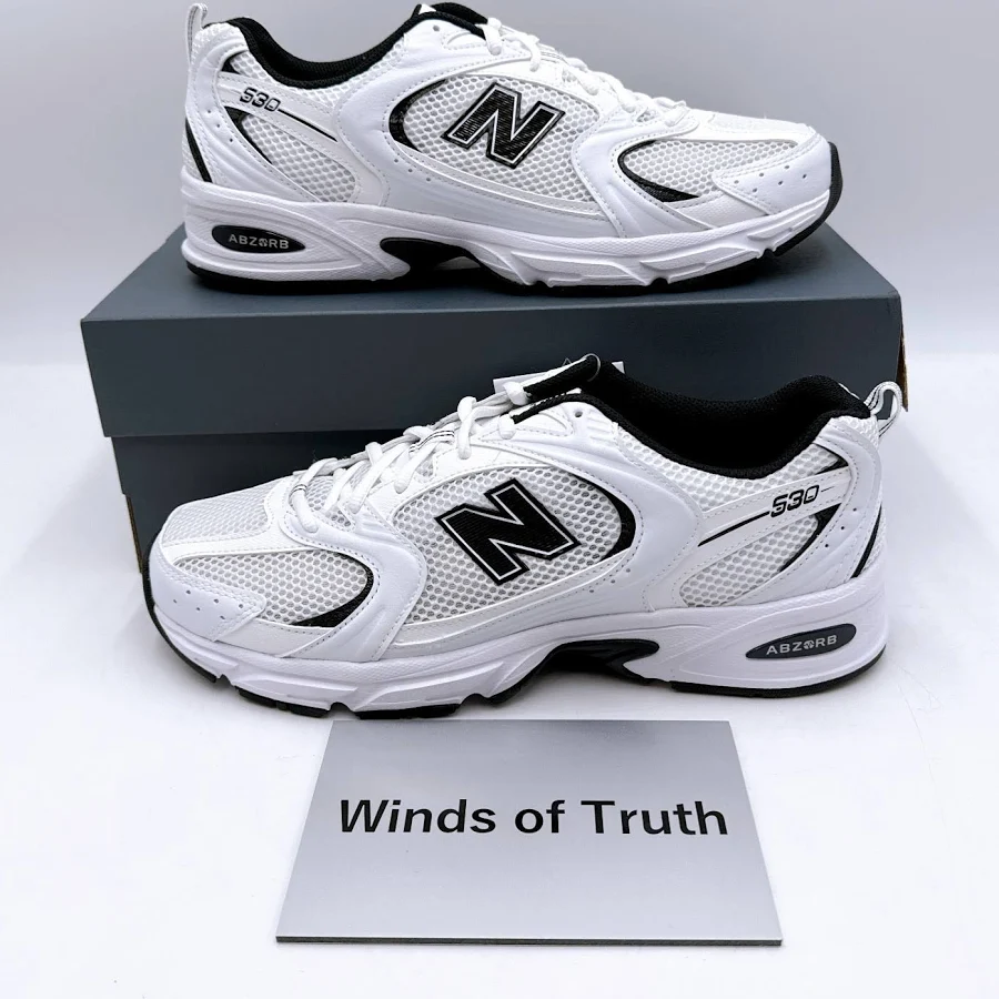 Balance 530 White Black Mr530ewb Men's Size Us 4.5 - 11