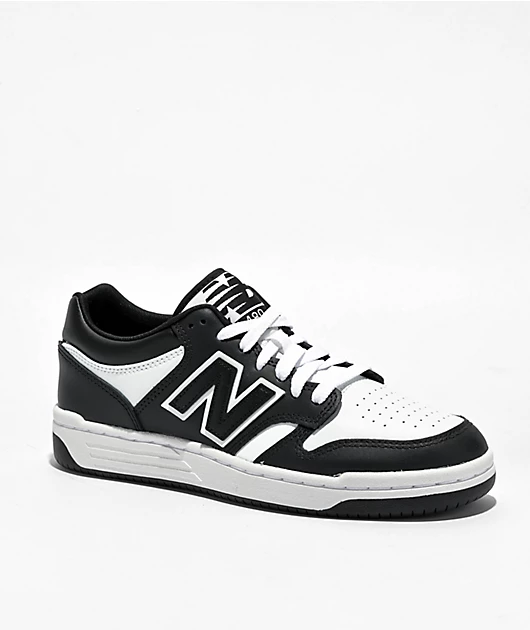 New Balance Numeric Kids 480 Black & White Skate Shoes