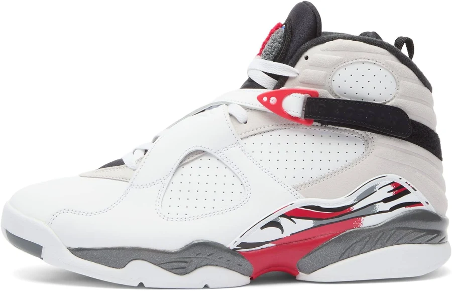 Air Jordan Men's 8 Retro Sneaker in White/Black/Red, Size UK 9 | END Clothing