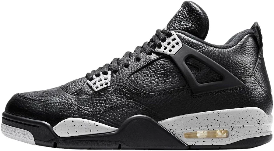 Jordan 4 Retro Ls "oreo" 2015 High Top Men Sneakers - Black/tech Grey-black