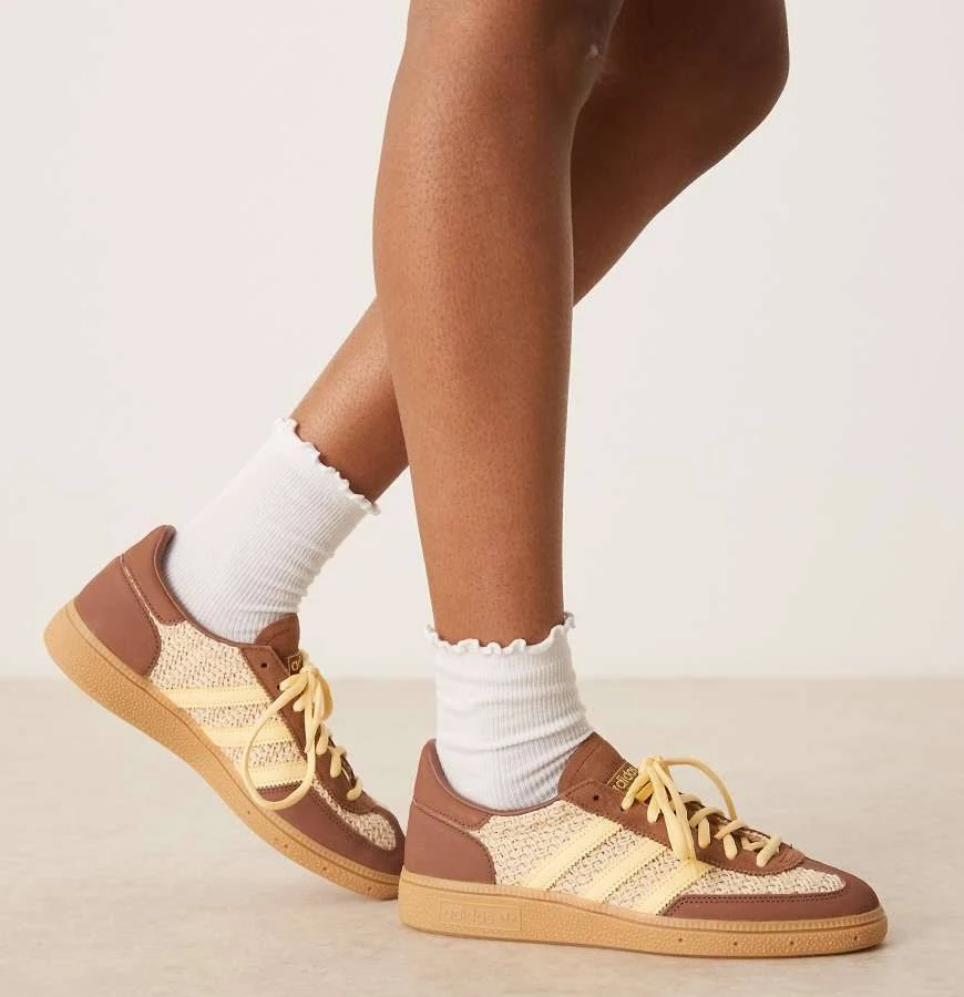 adidas Originals Handball Spezial sneakers in brown and orange