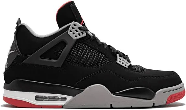 Jordan - Air Jordan 4 Retro "Bred 2019" sneakers - unisex - Calf Leather - 8.5 - Black