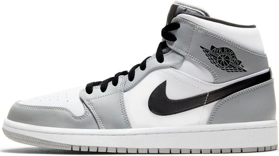 Jordan 1 Mid Light Smoke Grey GS