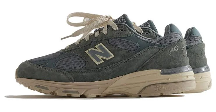 New Balance X Kith 993 Made In Usa - Grey/green