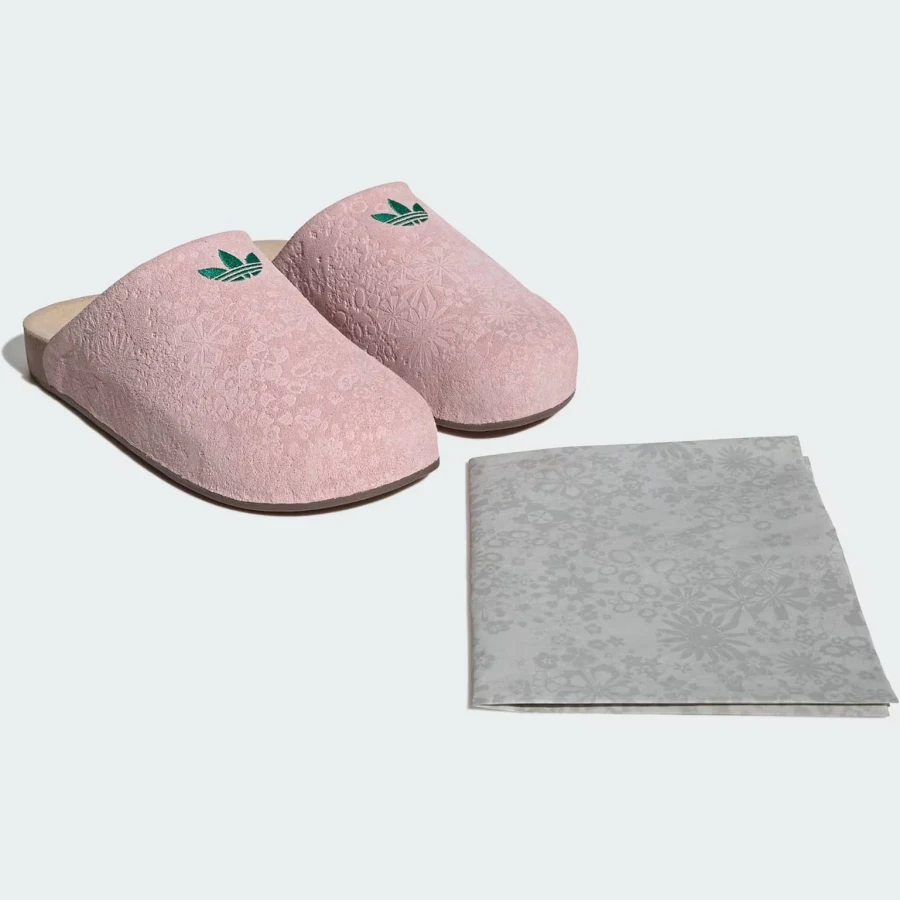 Adidas Adimule Slides Liberty London Sandy Pink Green Womens Mule