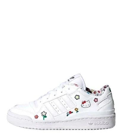 Adidas Girls Kids X Hello Kitty Forum Low C Sneakers