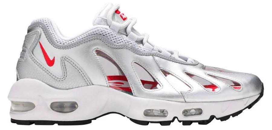 Supreme x Nike Air Max 96 'Metallic Silver' | Men's Size 4.5