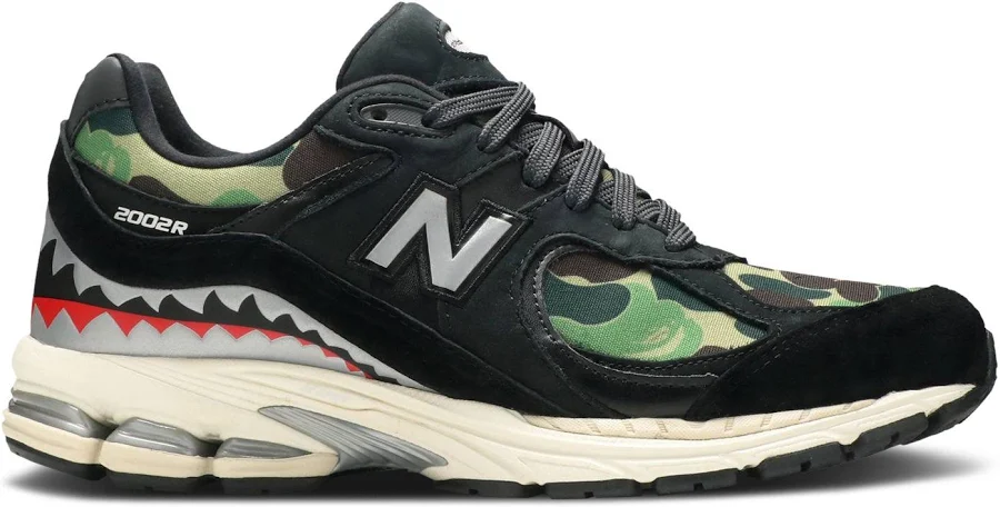BAPE x New Balance 2002R 'Apes Together Strong - Black Camo' | Men's Size 4.5