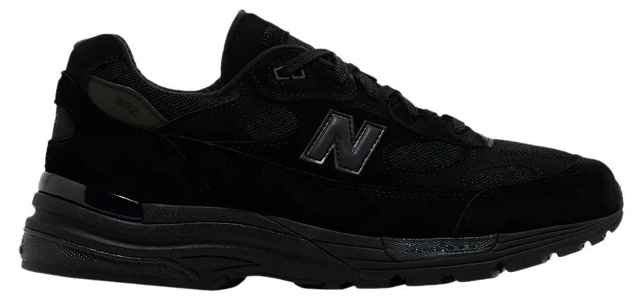 New Balance 992 Made in USA 'Triple Black' 2025 | Men's Size 5
