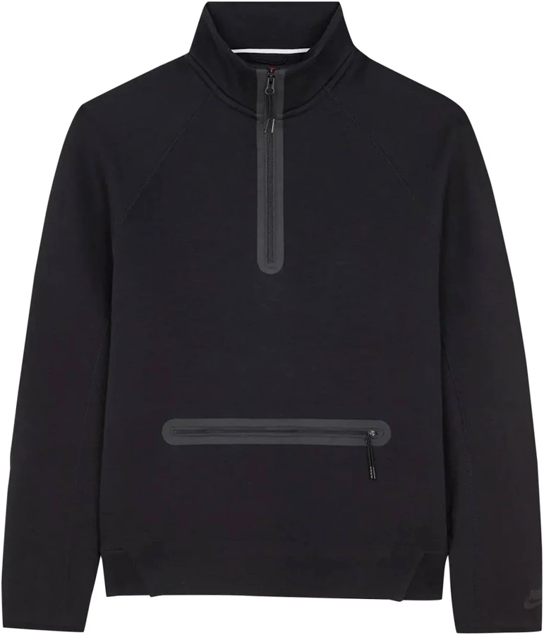 Nike Sportswear Tech Fleece 1/2 Zip Sweatshirt 'Black/Black' | Men's Size XXL