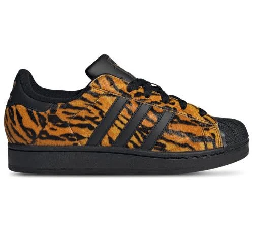 adidas Womens Originals Superstar II - Shoes Yellow/Core Black/Gold Met Size 07.5