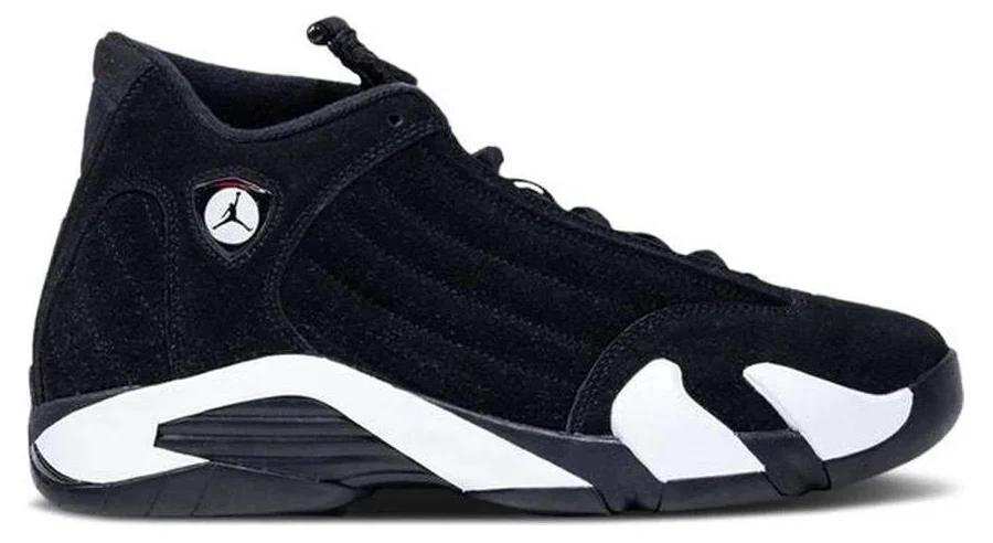 Nike Air Jordan 14 Retro Black White Suede Mens Shoes