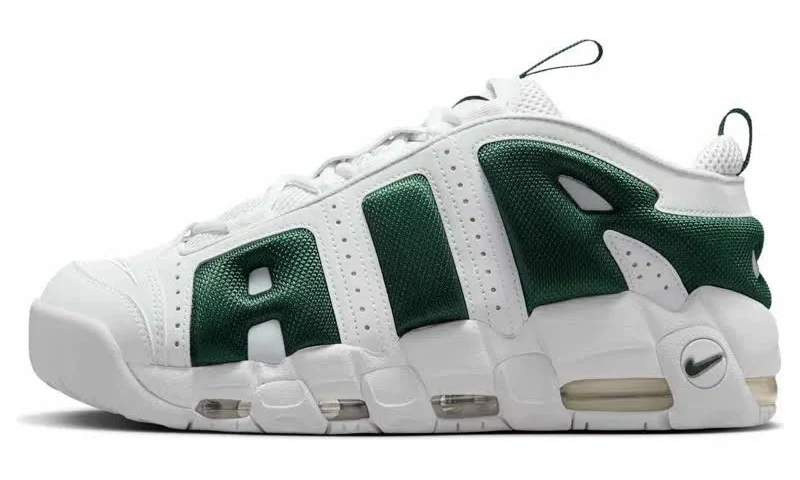 Air More Uptempo Low Sneakers In White