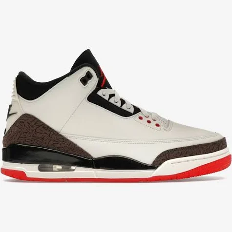 Nike - Men's Air Jordan 3 Sneakers - (Sail/University Red)