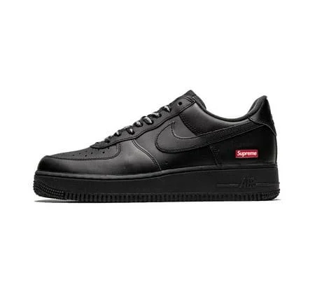 Nike Mens Air Force 1 Low Supreme - Mini Box Logo Black Cu9225 001 from Stadium Goods, Men's