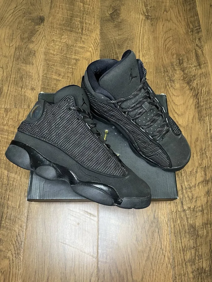 Used Nike Jordan 13 Black Cat Bg Size 5y Og All