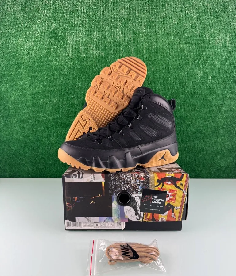 Size 9 - Jordan 9 Retro Boot Nrg Black Gum 2017 Clean