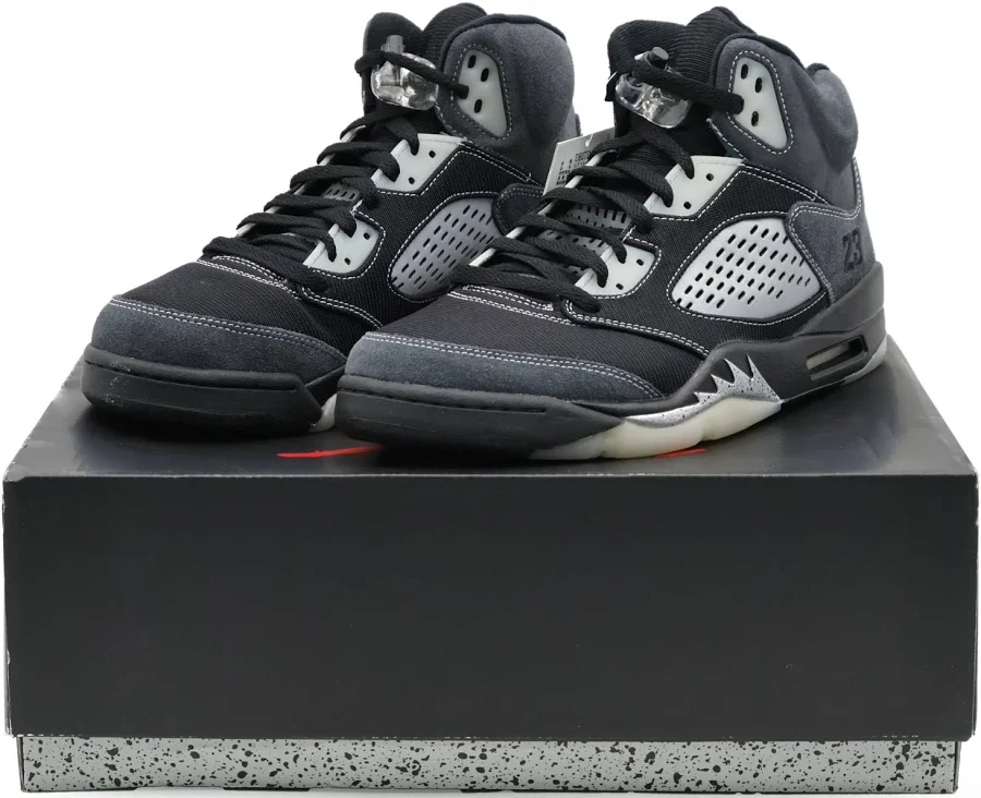 Db0731-001 Nike Air Jordan 5 Retro Anthracite Wolf Grey Clear Black