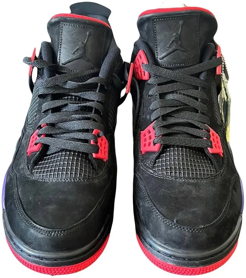 Jordan Shoes | Jordan 4 Retro Raptors | Color: Black/Purple | Size: 14 | Pm-38821837's Closet