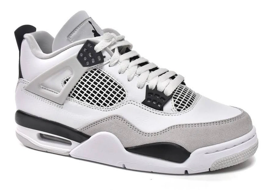 Air Jordan 4 Retro "infrared" Mid Unisex Basketball Shoes Cement Grey