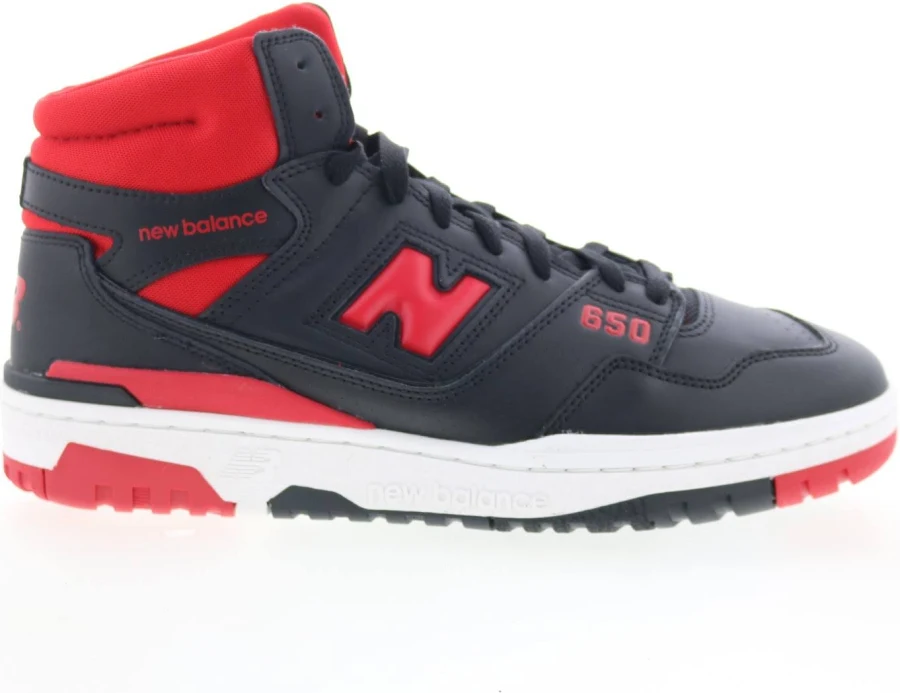 Balance 650r Bb650rbr Mens Black Leather Lifestyle Sneakers Shoes