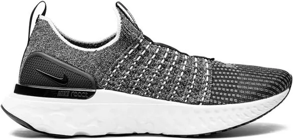 Nike - React Phantom Run Flyknit 2 "Oreo" sneakers - women - Rubber - 5.5 - Black