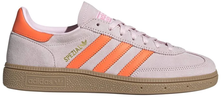 Adidas Handball Spezial Lace Up Womens Pink Sneakers Casual Shoes